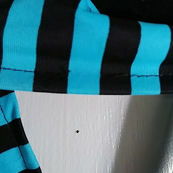 Blue/Black Horizontal Stripe Tie - Picture 6 of 6